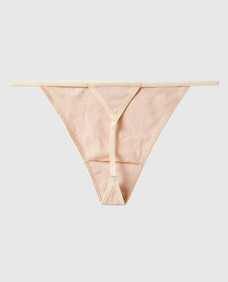 La Senza | G-String Panty in Sugar Baby | Cotton | Sugar Baby | XL