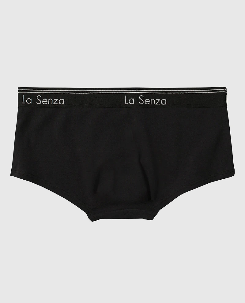 La Senza | Boyshort Panty in Smoulder Black | Cotton | Smoulder Black | XL