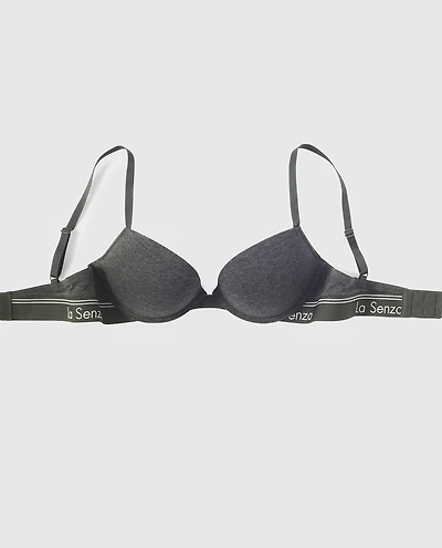 La Senza | Smooth Push Up Bra | Cotton | Ember Grey | 34B
