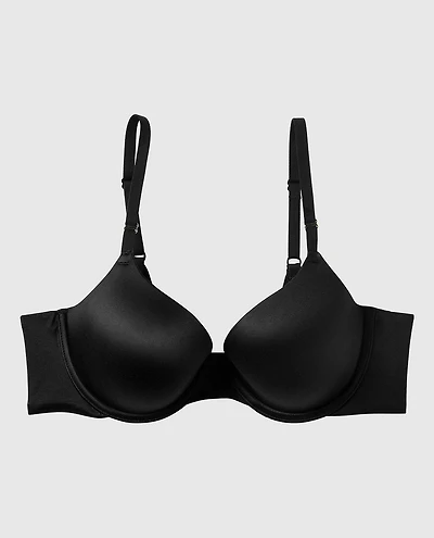 La Senza | Comfort Lightly Lined Demi Bra | Microfiber | Smoulder Black | 34A
