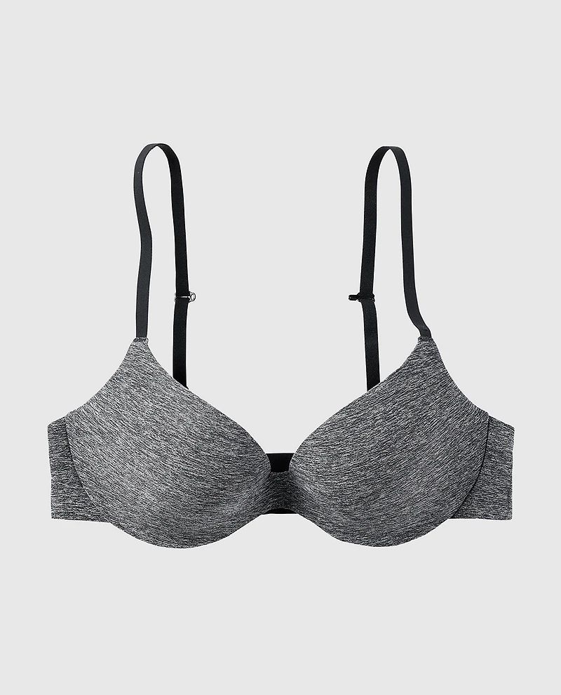 Smooth Comfort Push Up Bra Tuxedo Black