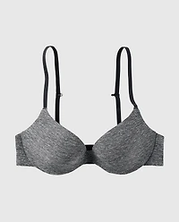 Smooth Comfort Push Up Bra Tuxedo Black