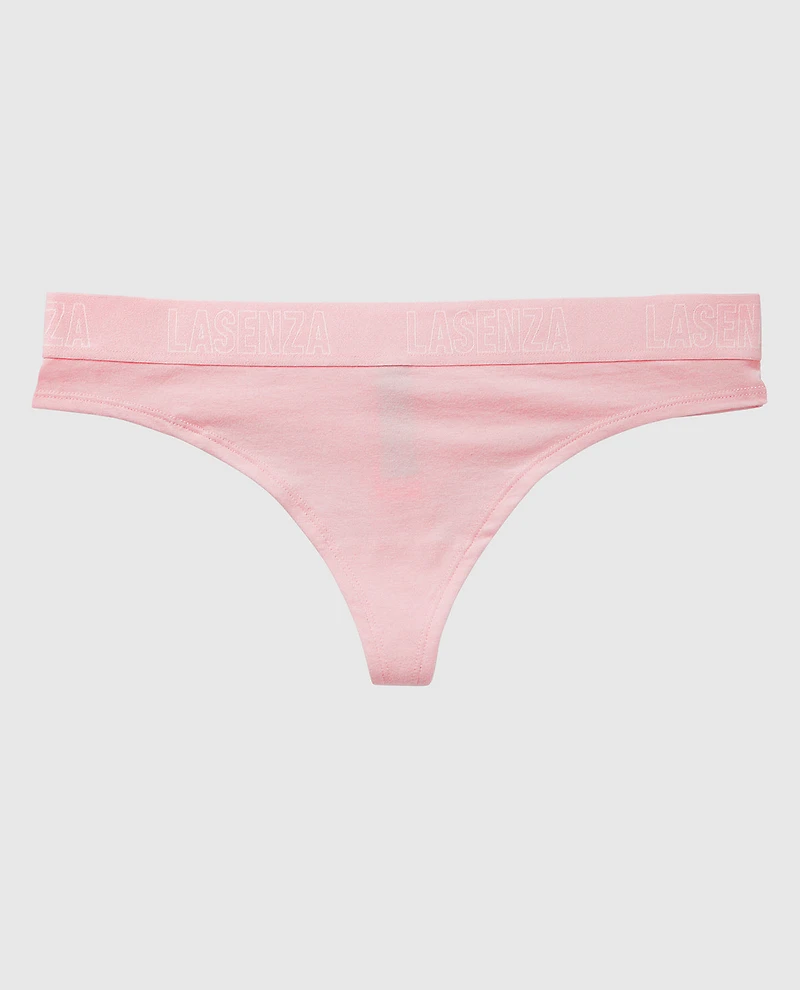 Thong Panty with Logo Band
