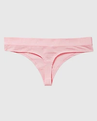 Thong Panty with Logo Band