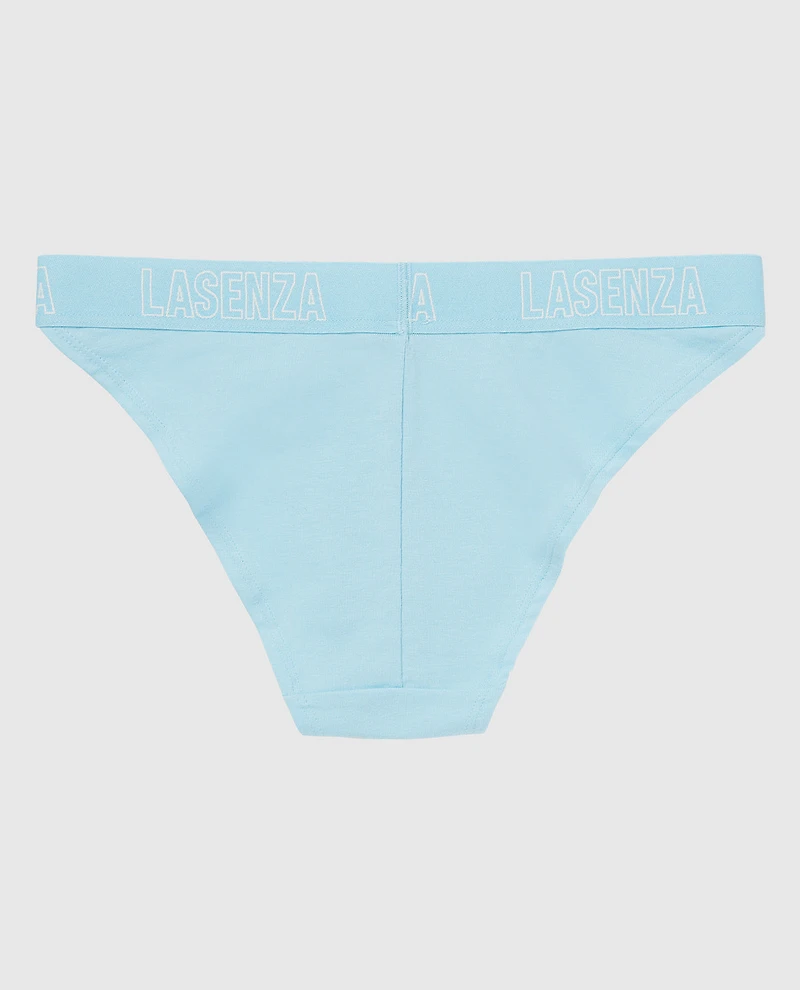 Culotte Cheeky à jambe échancrée avec bande logo