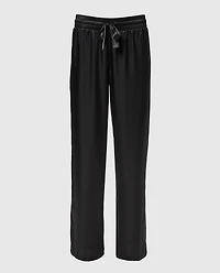 La Senza | Satin Sleep Pant in Smoulder Black | Satin | Smoulder Black | M