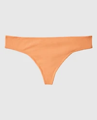 Smooth Ribbed Thong Panty