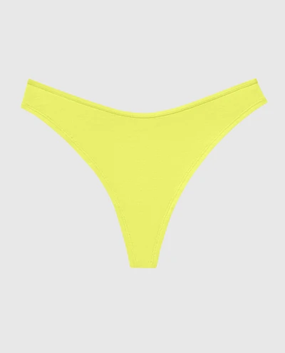 Tanga à jambe échancrée en modal ultra doux