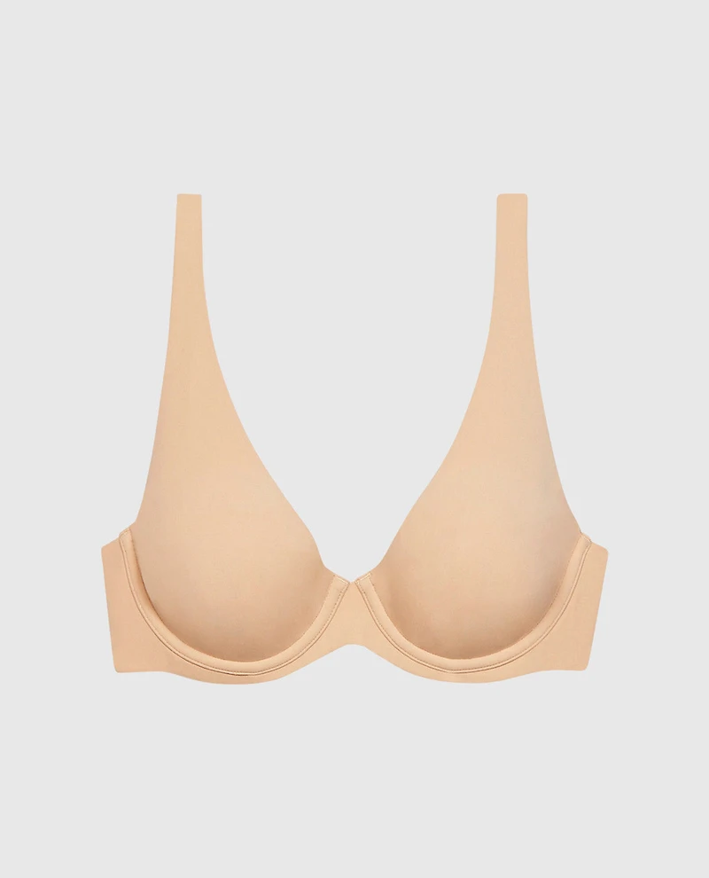Soutien-gorge en microfibre non doublée havane