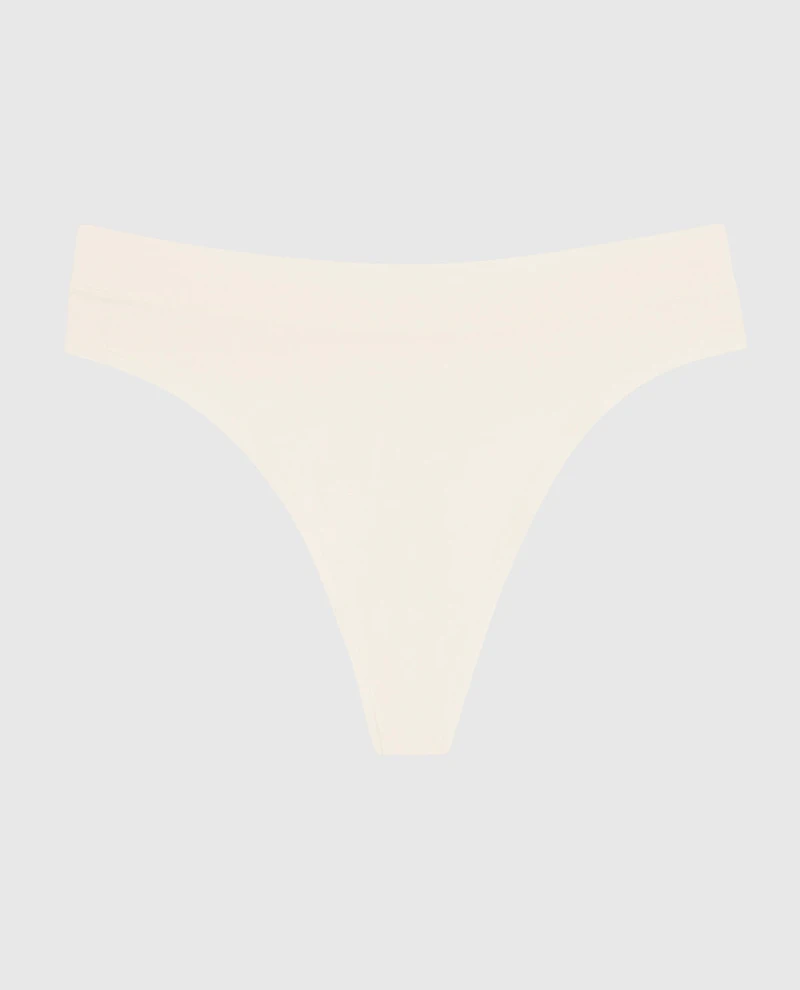 High Leg Thong Panty Ivory Dawn