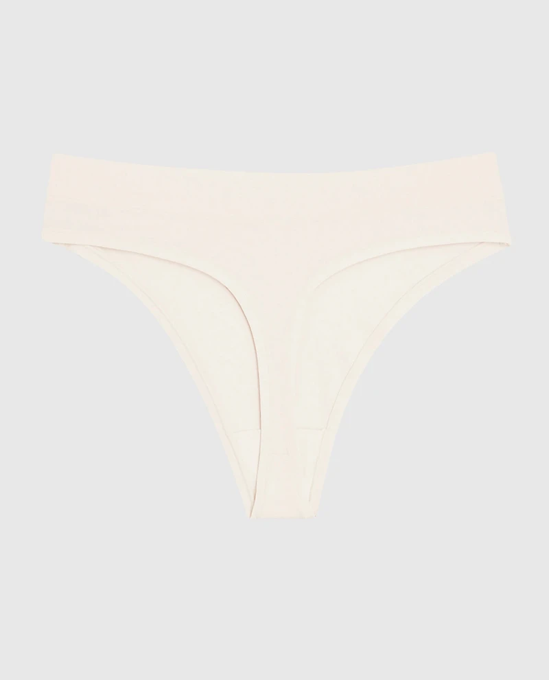 High Leg Thong Panty Ivory Dawn