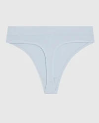 High Leg Thong Panty in Vista Blue