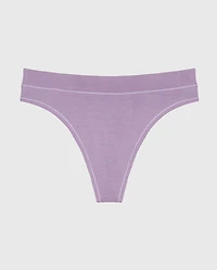 Smooth Comfort High Leg Thong Panty Purple Haze