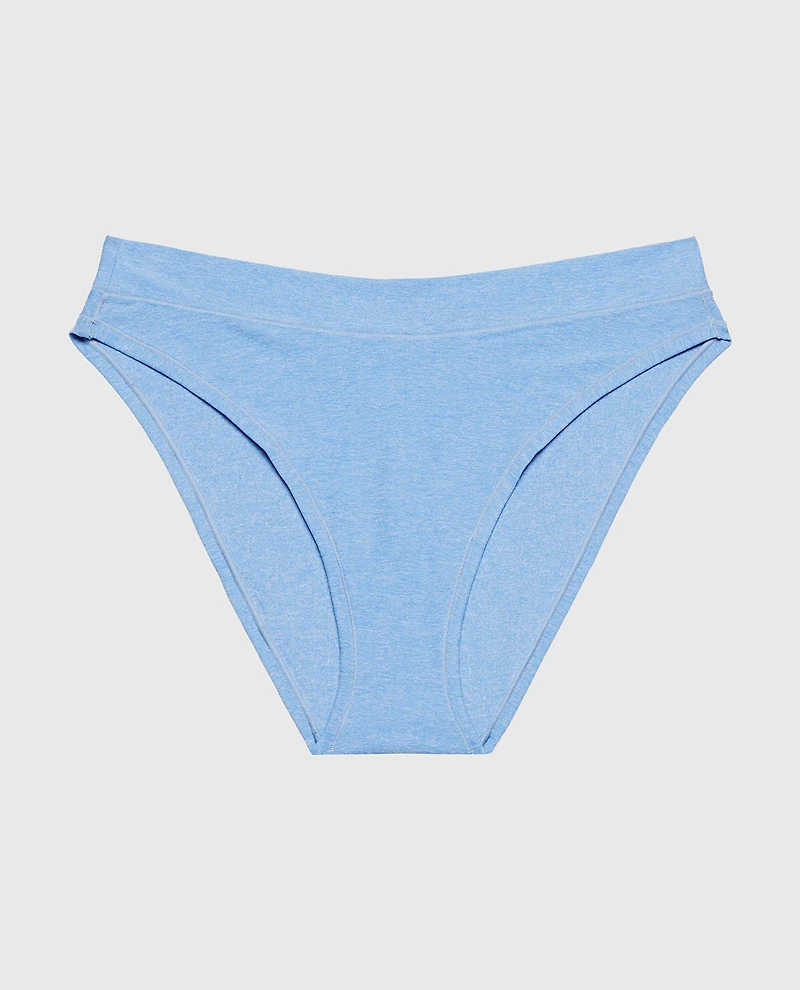 Tanga confort à taille mi-haute bleu azur
