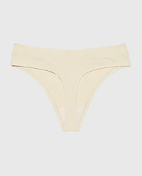 Comfort Thong Panty Oatmeal Heather