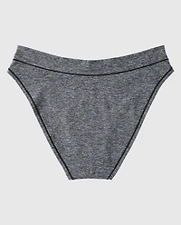 Smooth Comfort High Leg Bikini Panty Tuxedo Black Heather