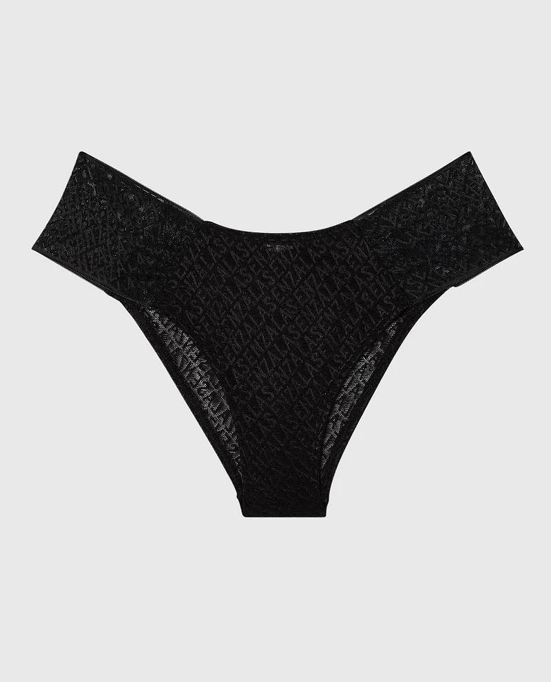 La Senza | High Waist Cheeky Panty Smoulder Black