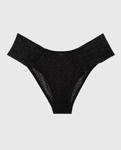 La Senza | High Waist Cheeky Panty Smoulder Black