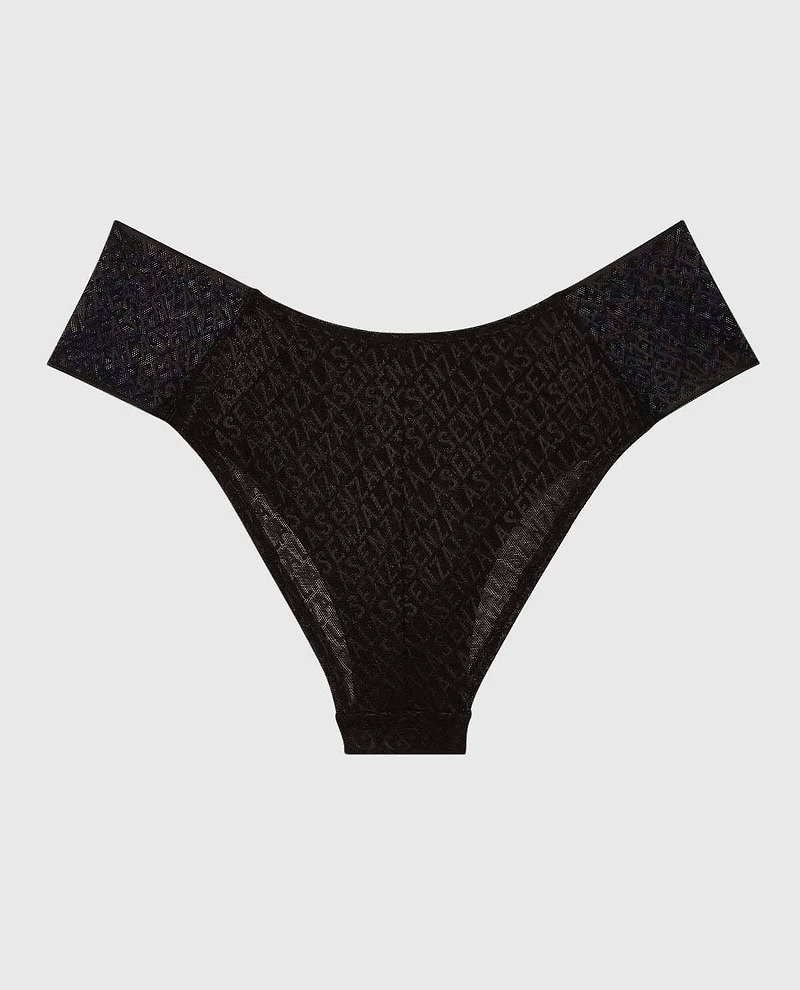 La Senza | High Waist Cheeky Panty Smoulder Black