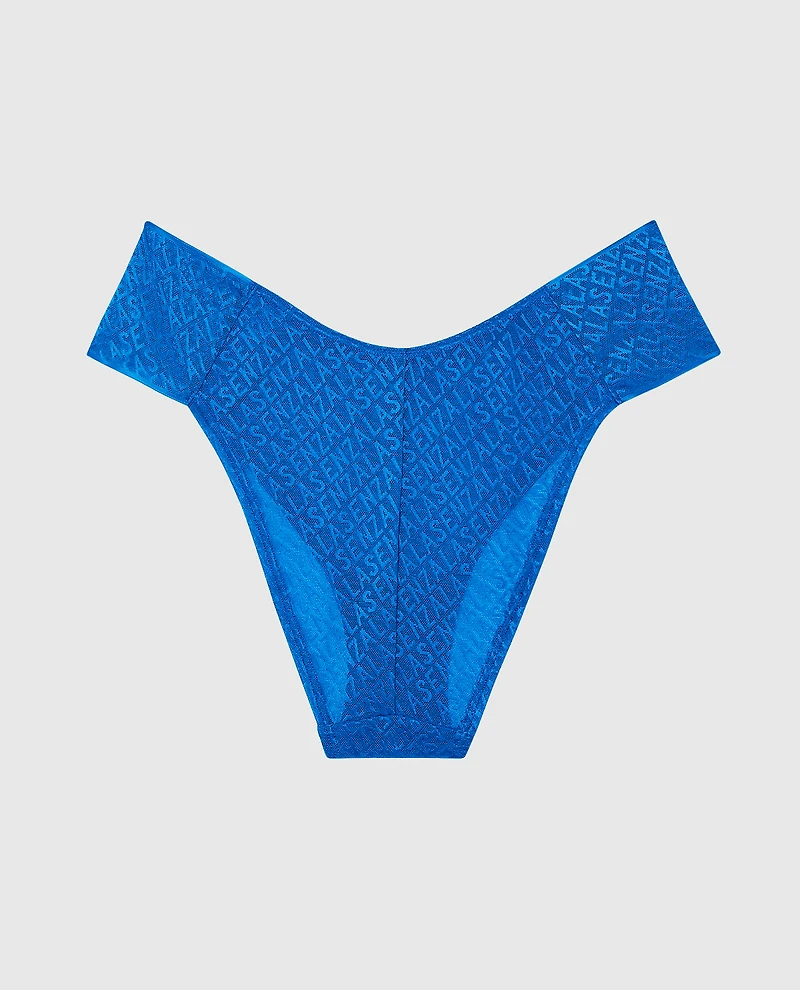 Culotte bikini avec bande à logo