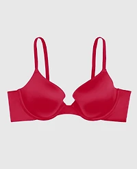 Comfort Lightly Lined Demi Bra Cosmo Red
