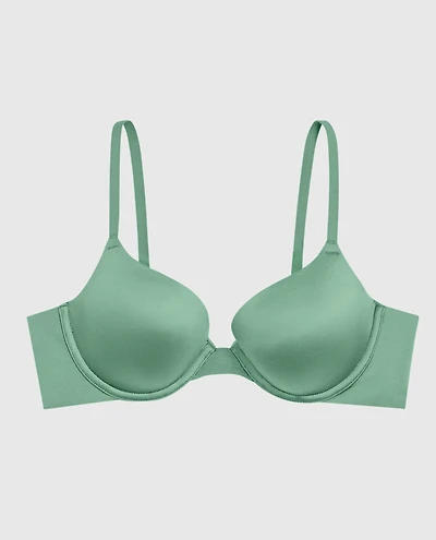 Soutien-gorge demi-buste légèrement doublé au doux confort