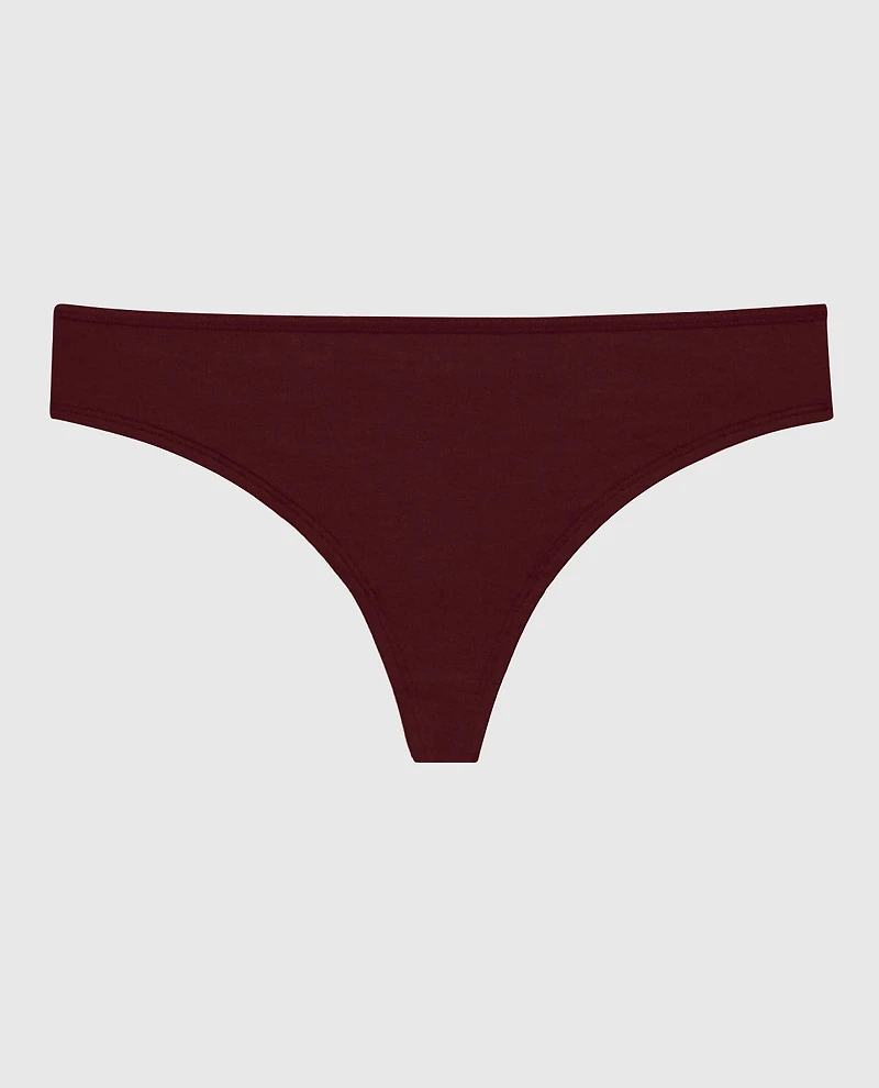 Tanga Ultrasoft en modal rouge vin