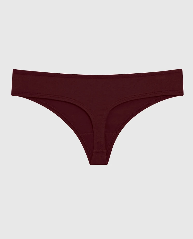 Tanga Ultrasoft en modal rouge vin
