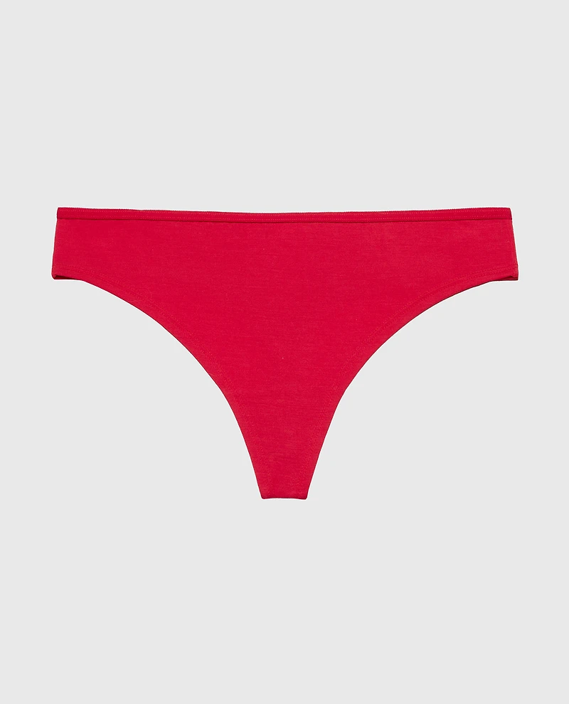 Ultrasoft Modal Thong Panty Crimson