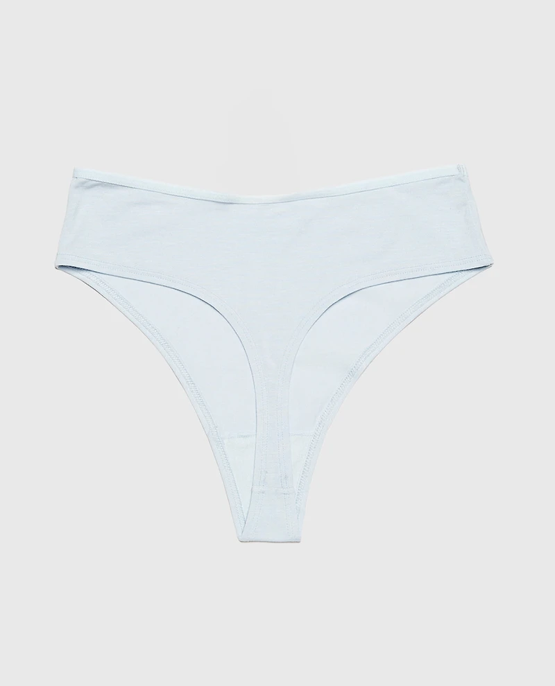 Ultrasoft High Leg Thong Panty Vista Blue