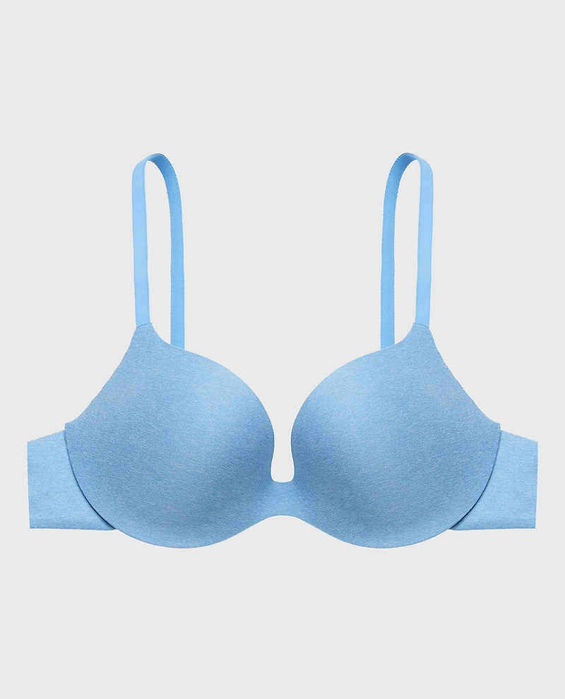 Smooth Comfort Push Up Bra Azure Blue