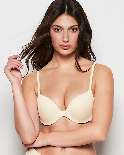Soutien-gorge pigeonnant avoine chinée au doux confort