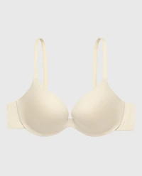Soutien-gorge pigeonnant avoine chinée au doux confort