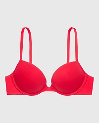 Cotton Push Up Bra Tart Berry