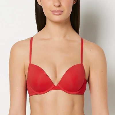 Cotton Push Up Bra Chili Red