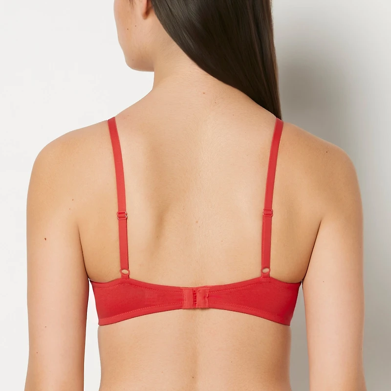 Cotton Push Up Bra Chili Red