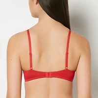 Cotton Push Up Bra Chili Red