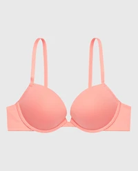 Cotton Push Up Bra Peach Fizz