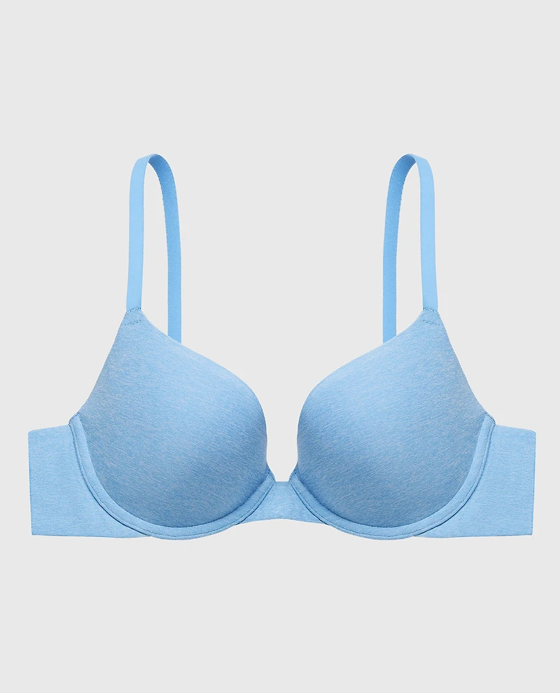 Smooth Comfort Lightly Lined Demi Bra Azure Blue