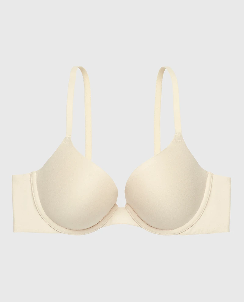 Soutien-gorge demi-buste légèrement doublé Édition confort avoine chinée