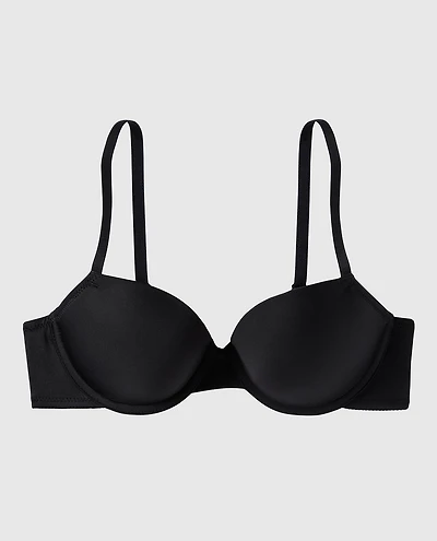 Soutien-gorge demi-buste légèrement doublé noir