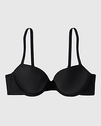 Soutien-gorge demi-buste légèrement doublé noir