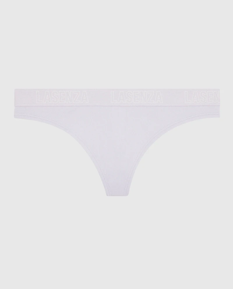 Thong Panty with Logo Lavender Cake