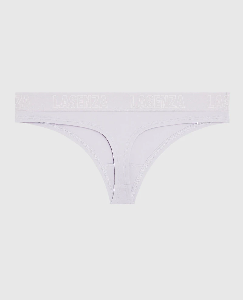 Thong Panty with Logo Lavender Cake