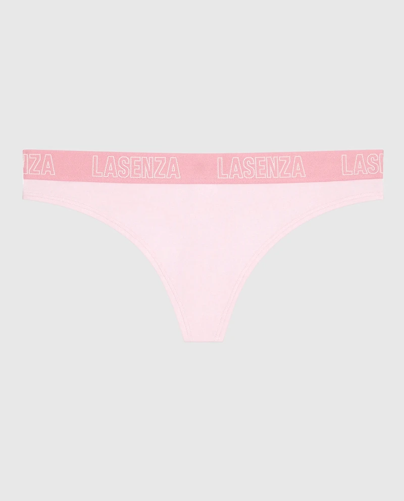 Tanga à logo rose