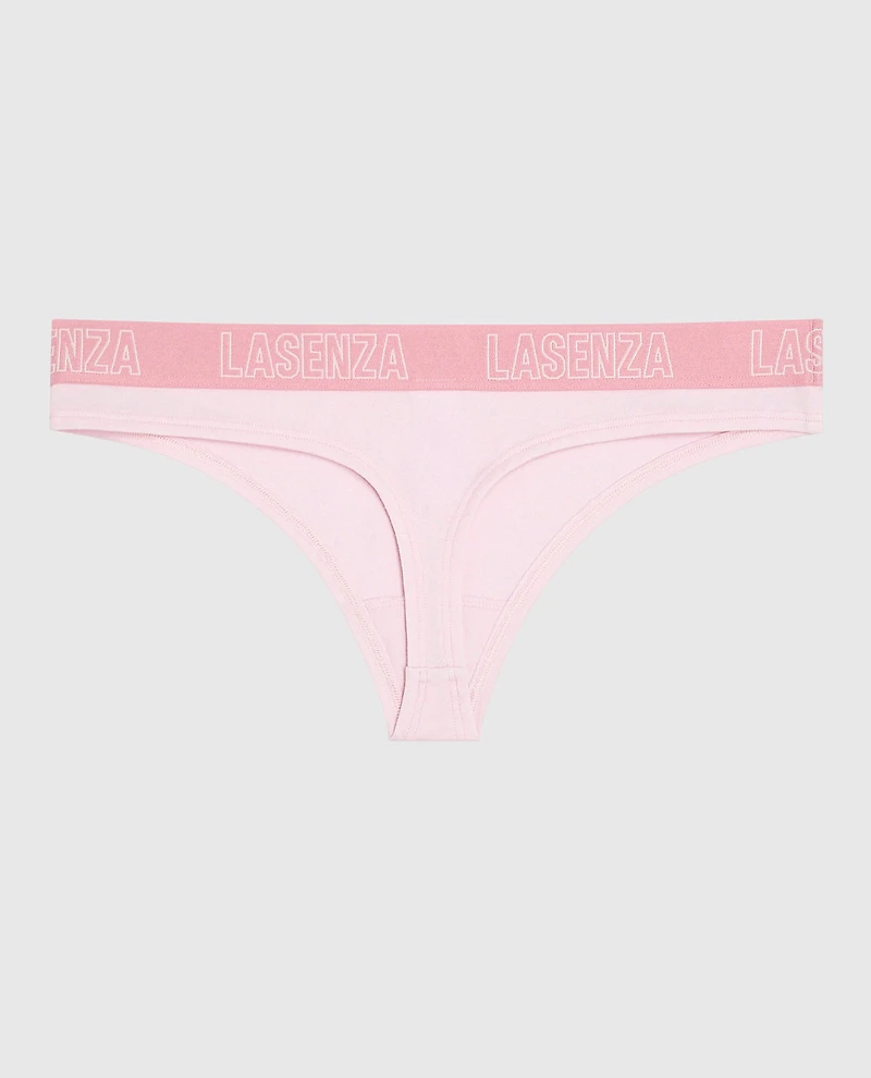Tanga à logo rose