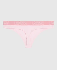 Tanga à logo rose