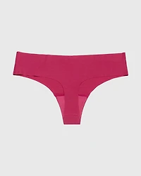 No Show Thong Panty Electric Rouge
