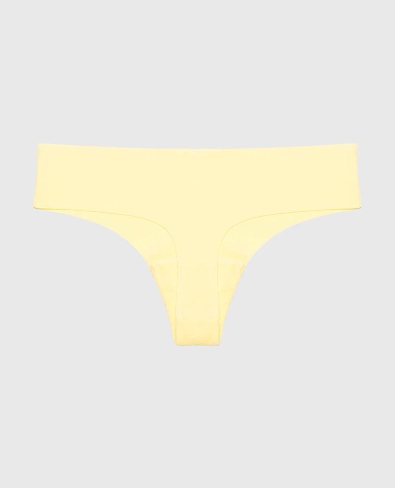 No Show Thong Pale Banana