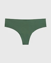 No Show Thong Jungle Green